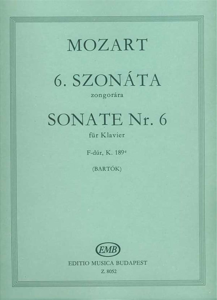 Sonate Nr. 6 F-Dur, KV 189e